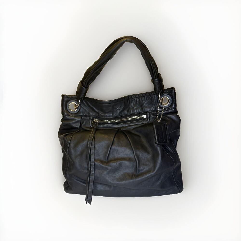 Vintage Y2K Coach Parker Black Leather Hobo Bag